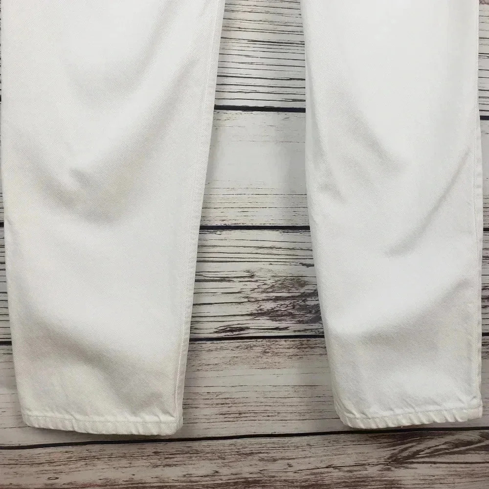 Levis 9 Jr/28" Vtg 512 White High Rise Mom Jeans - Picture 9 of 12